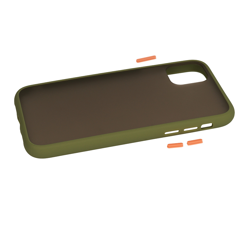Vennus Color Button Bumper do Iphone 12 Mini Oliwkowy