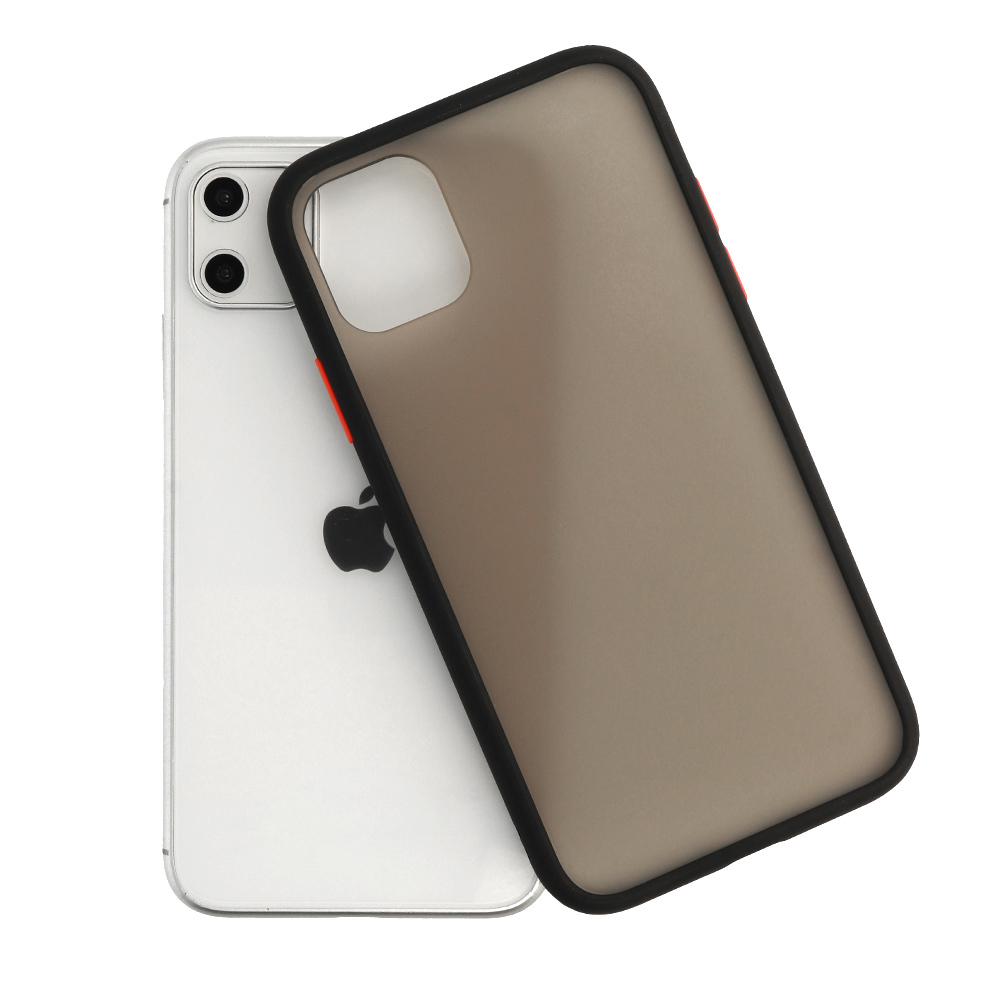 Vennus Color Button Bumper do Xiaomi Redmi 9 Czarny