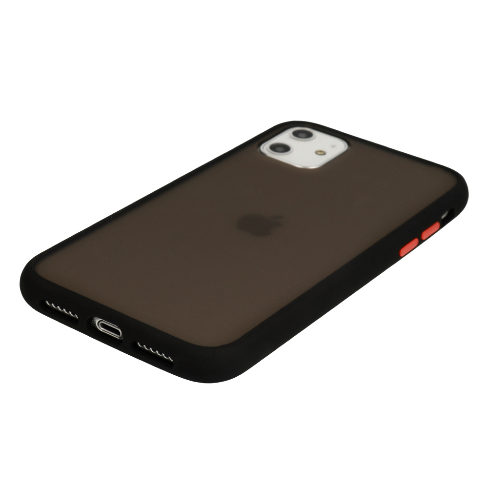 Vennus Color Button Bumper do Xiaomi Redmi 9 Czarny
