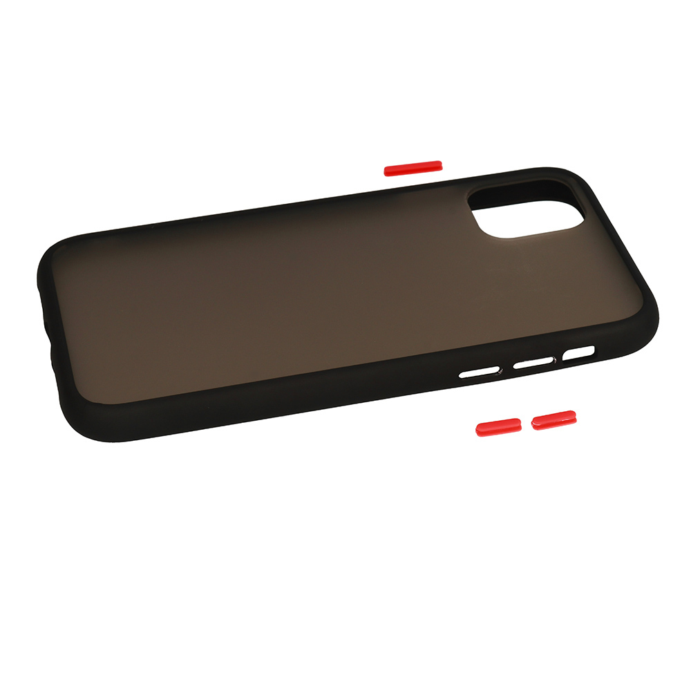 Vennus Color Button Bumper do Xiaomi Redmi 9 Czarny