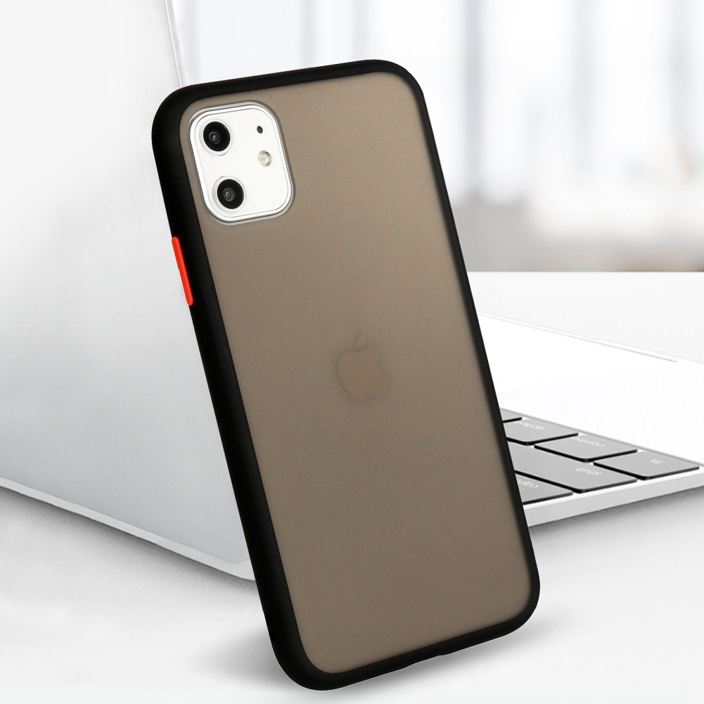 Vennus Color Button Bumper do Xiaomi Redmi 9 Czarny