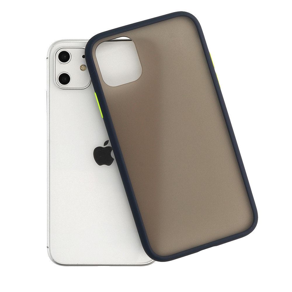 Vennus Color Button Bumper do Xiaomi Redmi 9 Granatowy