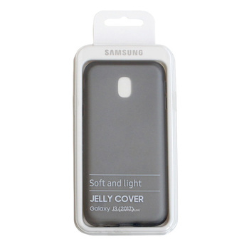 Futerał oryginalny do Samsung J3 (2017) Galaxy -  Jelly Cover (ef-aj330tbegww) CZARNY