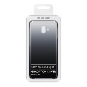 Futerał oryginalny do Samsung J6 Plus 2018 - Gradation Cover (ef-aj610cbe) CZARNY