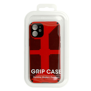 TEL PROTECT Grip Case do Iphone 12 Czerwony
