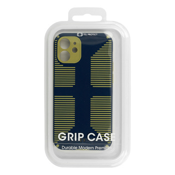 TEL PROTECT Grip Case do Iphone 12 Granatowy