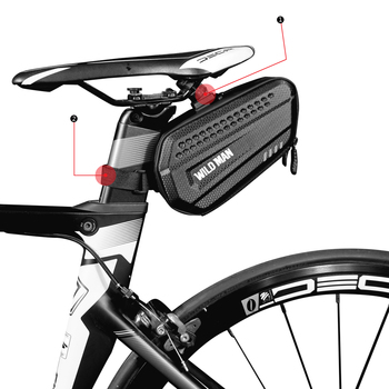WILDMAN Torba sakwa rowerowa ES7 wodoodporna 1,2L