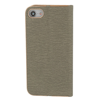 Kabura Vennus Book z ramką do Iphone 13 Mini szara