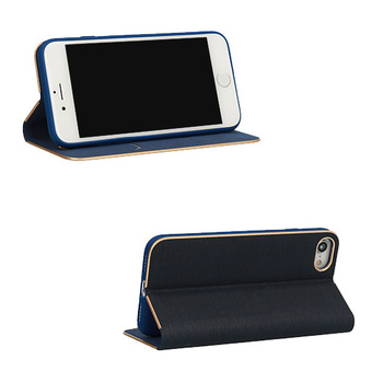 Kabura Vennus Book z ramką do Iphone 13 Pro granatowa