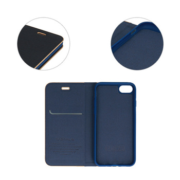 Kabura Vennus Book z ramką do Iphone 13 Pro granatowa