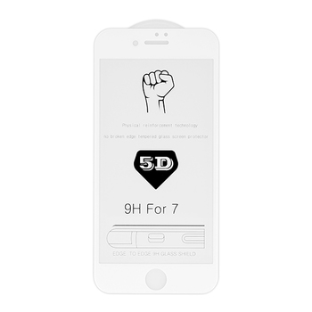 Hartowane szkło Full Glue 5D do IPHONE 7/8 (4,7") BIAŁY