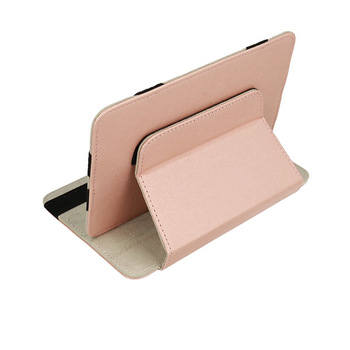 Etui Book Uniwersalne - Do Tabletów 7" WZÓR 1 JASNORÓŻOWE