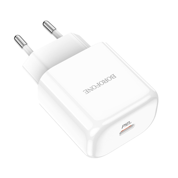 Borofone Ładowarka sieciowa BN3 Premium - Typ C - QC 3.0 PD 2.0 20W biała