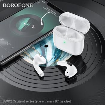 Borofone Słuchawki Bluetooth TWS BW02 Plus Białe