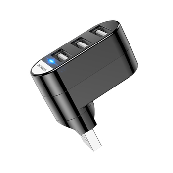 Borofone Rozdzielacz gniazda USB DH3 - USB na 3xUSB - czarny