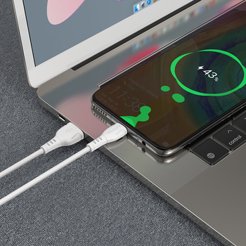 Borofone Kabel BX51 Triumph - USB na Typ C - 3A 1 metr biały