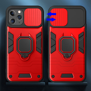 Ring Lens Case for Iphone 13 Pro Max Red
