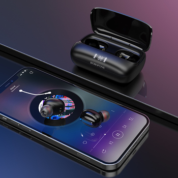 Borofone TWS Bluetooth Earphones BE55 Perfect Black
