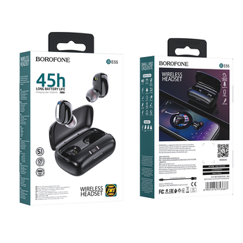 Borofone TWS Bluetooth Earphones BE55 Perfect Black