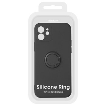 Vennus Silicone Ring do Iphone 12 Pro Czarny