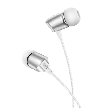 Borofone Earphones BM66 New Sound with microphone silver