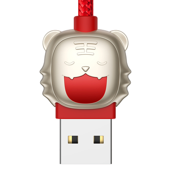 Baseus Cable Year of the Tiger 3 in 1 - USB to Type C, Lightning, Micro USB - 3,5A 1,2 metres (CASX010009) red