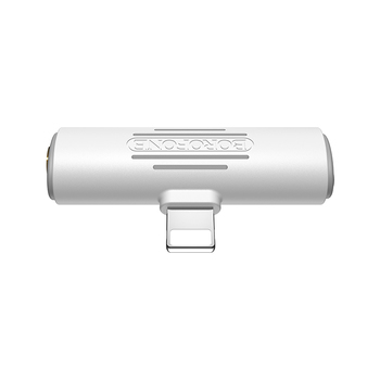 Borofone Adapter BV7 Audio - Lightning to Lightning + jack 3,5mm - white