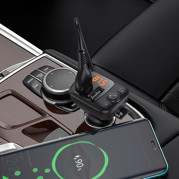 Borofone Transmiter FM BC41 Eminency MP3, Bluetooth, - 2xUSB - QC 3.0 18W czarny
