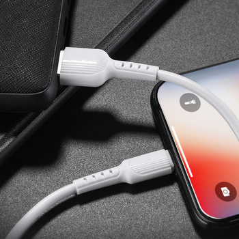 Borofone Kabel BX16 Easy - USB na Lightning - 2A 1 metr biały