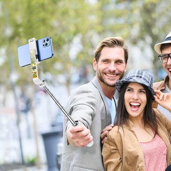 Borofone Uchwyt Selfie BY9 Streamer bluetooth ze statywem i pilotem czarny