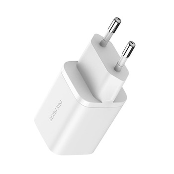 Ładowarka sieciowa Dux Ducis C80 Super Si - USB + Typ C - PD 30W QC 3.0 18W 3A biała