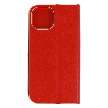 Kabura Book z ramką do Iphone 13 czerwona