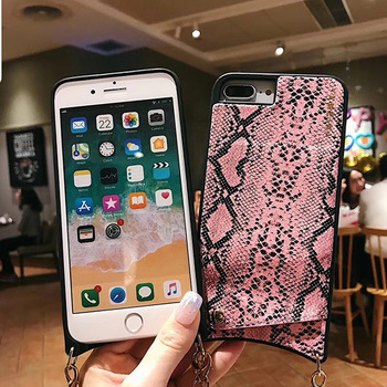 TOREBKA SNAKE Etui Skórzane do IPHONE XS MAX Różowa