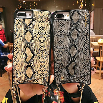 BAG - SNAKE Leather Case - IPHONE XS MAX Gold
