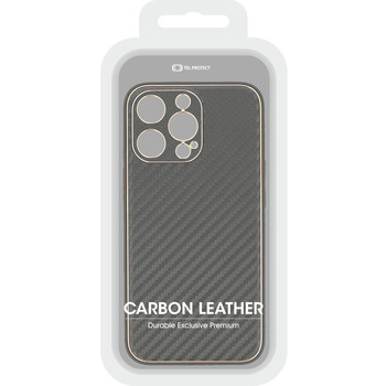 TEL PROTECT Leather Carbon Case for Iphone 11 Pro Black