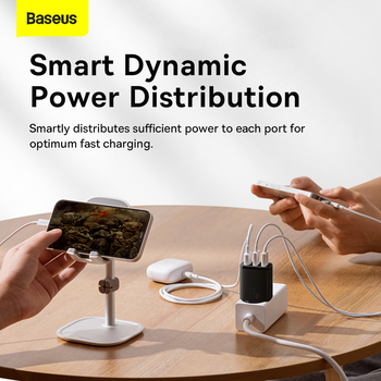 Baseus Ładowarka sieciowa Compact - 3xUSB - 17W (CCXJ020101) czarna