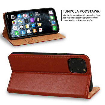 Kabura pozioma BOOK SPECIAL do XIAOMI REDMI NOTE 11 PRO/NOTE 11 PRO 5G BRĄZOWA