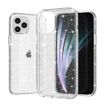 Crystal Glitter Case do Iphone 13 Srebrny
