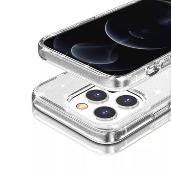 Crystal Glitter Case do Samsung Galaxy S22 Srebrny