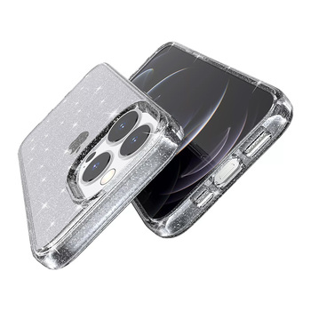 Crystal Glitter Case do Samsung Galaxy A03 Srebrny