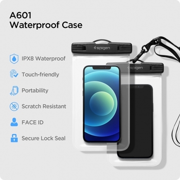 Etui SPIGEN A601 Universal AMP03098 Waterproof Case (2-Pack) - Crystal Clear