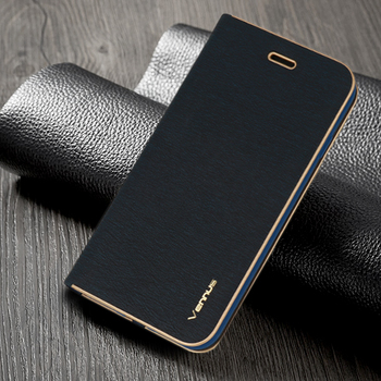 Kabura Vennus Book z ramką do Xiaomi Redmi 8A granatowa