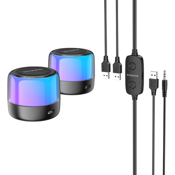Borofone Portable Bluetooth Speaker BP12 Colorful Stereo 2 in 1 (2 pieces)