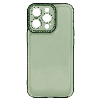 Crystal Diamond 2mm Case do Iphone 13 Pro Przezroczysty zielony