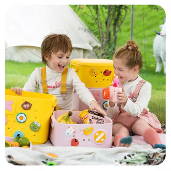 Kids storage box 19L yellow