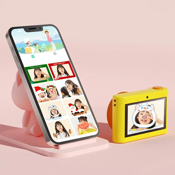 Aparat fotograficzny, kamera dla dzieci C5 48Mpix, ekran dotykowy, WiFi Lion