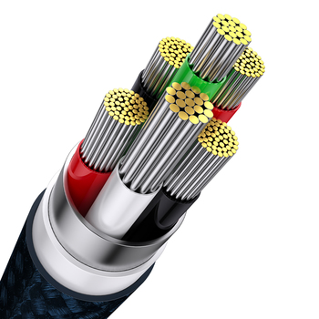 Baseus Cable Flash Series II 3 in 1 - USB to Type C, Lightning, Micro USB - 66W 6A 1,2 metres (CASS040003) blue