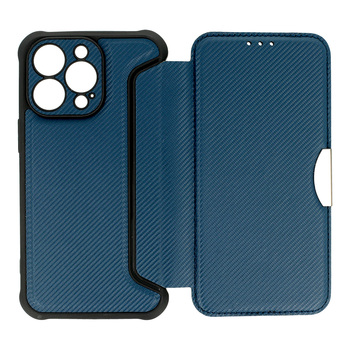 Kabura Razor Carbon Book do Iphone 12 Pro granatowa