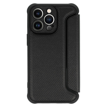 Razor Carbon Book Case for Iphone 14 Plus black