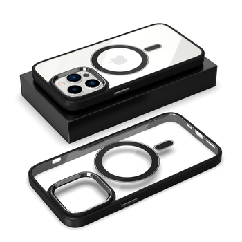 Tel Protect Magnetic Clear Case for Iphone 13 Pro Max Black